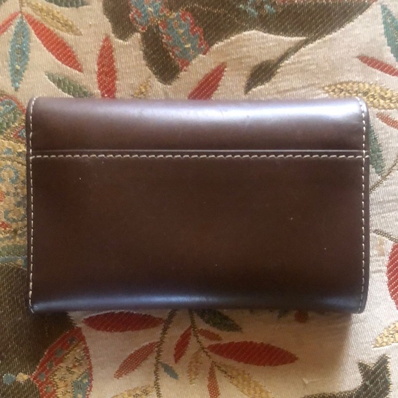 Dooney & Bourke Dark Brown Leather Wallet - Picture 2 of 6